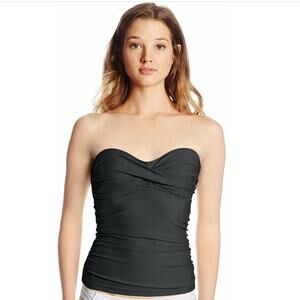 NWT Womens Body Glove Smoothies Twist Bandini Top Black Size Small